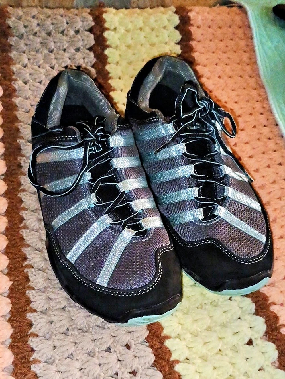 Kuru Women's Shoes Black & Silver US 10 W